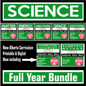 Preview of Grade 4 Science - Full Year Bundle - New Alberta Curriculum (2023)