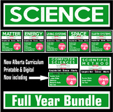 Grade 4 Science - Full Year Bundle - New Alberta Curriculu