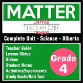 Grade 4 Science - Matter Unit - New Alberta Curriculum (2023)