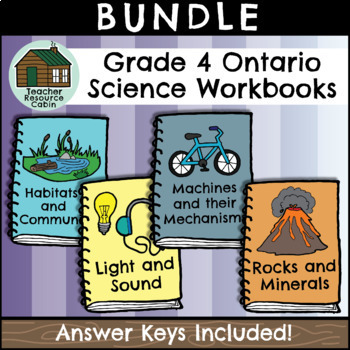 Preview of Grade 4 Science Workbooks (NEW 2022 Ontario Curriculum)
