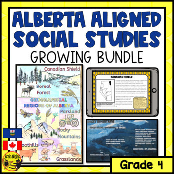 Preview of Alberta Social Studies Bundle Grade 4
