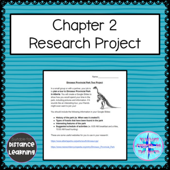 Preview of Grade 4 Social Studies - Chapter 2 Research Project with Rubric