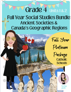 Preview of Grade 4 Social Studies For Catholic Schools. Many Gifts. Bundle