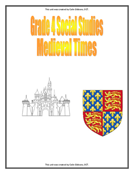 Preview of Grade 4 Social Studies Unit (Research Project) - Medieval Times