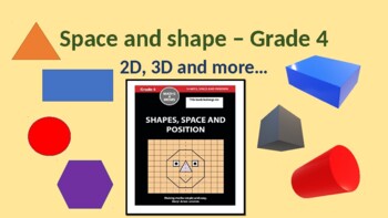 Preview of Grade 4 Space and shape in PowerPoint.