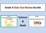 Grade 4 State Test Review Bundle (Math & Science State Tests)