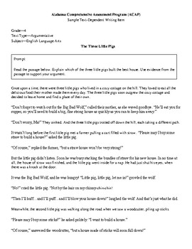 Three Little Pigs Writing Paper - Primary and Secondary Lined