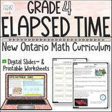 Grade 4 Time Ontario Math Digital Slides | Worksheets | As