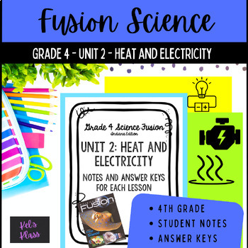 Preview of Heat and Electricity Worksheets (Fusion Grade 4 Unit 2)