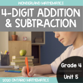 Grade 4, Unit 5: Four-Digit Addition and Subtraction (Onta
