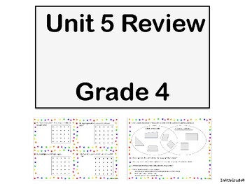 Preview of Grade 4 Unit 5 Review