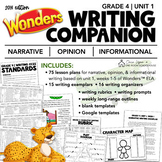 Grade 4 Wonders™ 2014 ELA Writing Lessons Companion Pack | Unit 1