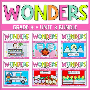 Preview of Grade 4 Wonders - *UNIT 3 BUNDLE*