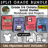 Grade 5/6 FRENCH Social Studies Workbooks (Ontario Curriculum)