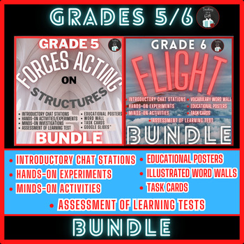 Preview of GRADES 5/6 FORCES ACTING ON STRUCTURES & FLIGHT - BUNDLE - 2022 ONTARIO SCIENCE