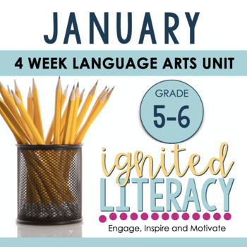 Preview of Grade 5/6 Ignited Literacy JANUARY {Pack 5} Spiralled Junior Literacy Program