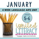 Grade 5/6 Ignited Literacy JANUARY {Pack 5} Spiralled Juni