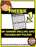 Grade 5-6 Kids Summer Spelling and Vocabulary list