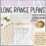 Grade 5/6 Ontario FULL YEAR Long Range Plans 2022
