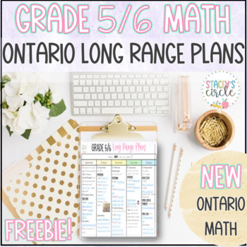 Preview of Grade 5/6 Long Range Plans - NEW Ontario Math