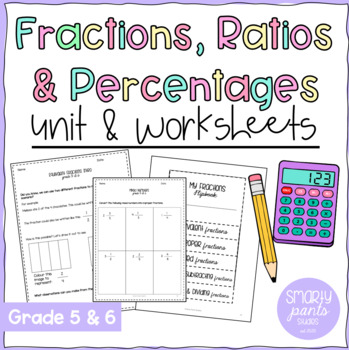 Preview of Grade 5 & 6 Math - Fractions, Rates & Ratios Unit! 2020 Ontario Math Curriculum!
