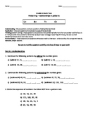 Grade 5-6 Math Test (Relationships in Patterns) Bundle