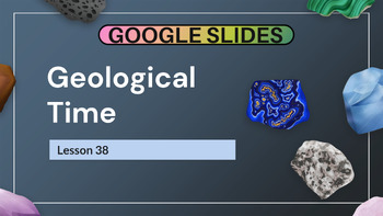 Preview of Grade 5-6 Science Reading Passage 38: Geological Time (Google Slides)