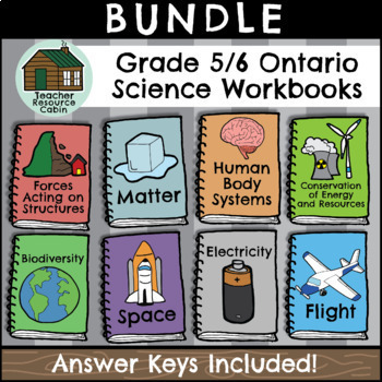 Preview of Grade 5/6 Science Workbooks (NEW 2022 Ontario Curriculum)