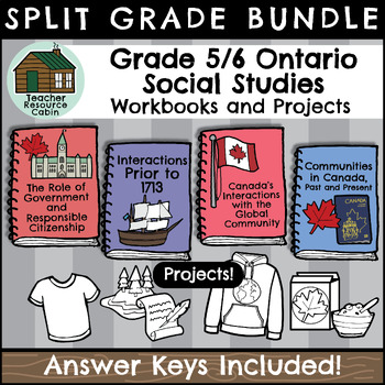 Preview of Grade 5/6 Social Studies Workbooks (Ontario Curriculum)