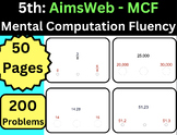 Grade 5 AimsWeb Plus Mental Computation Fluency (Number Se