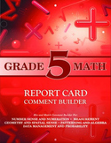 Grade 5 Bundle: Math and Language Comment Builder