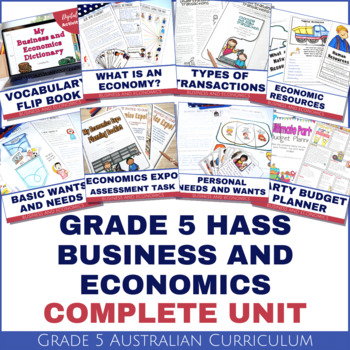 Preview of Grade 5 Business and Economics Complete Unit