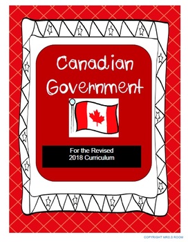 Preview of REVISED CURRICULUM Grade 5 Canadian Government Unit