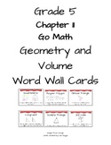 Grade 5 Chapter 11 Geometry and Volume Word Wall Vocabulary Cards
