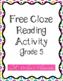 Grade 5 Cloze Activity