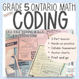 Grade 5 Coding Ontario Math Complete Unit
