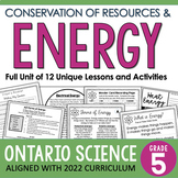 Grade 5 Conservation of Energy - Earth and Space Systems |