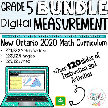 Preview of Grade 5 Measurement Bundle Ontario Math - Digital Slides