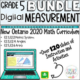 Grade 5 Measurement Bundle Ontario Math - Digital Slides