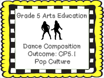 Preview of Grade 5 Dance Composition  Pop Culture Unit