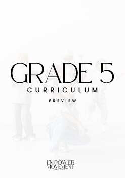 Preview of Grade 5 Dance Curriculum Package Preview