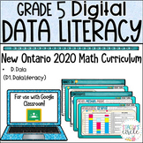 Grade 5 NEW Ontario Math Data Literacy Unit Digital Slides