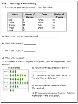 grade 5 data management assessment revised by leanne howse tpt