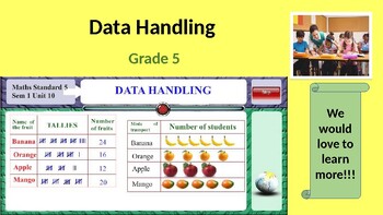 Preview of Grade 5 Data handling & probability in PowerPoint