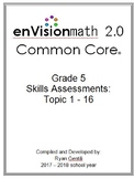 Grade 5 EnVision Math 2.0 Common Core Skills Assessments