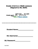 Grade 5 Envision Math-IXL skill alignment