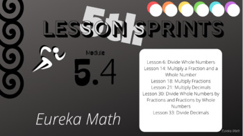 Preview of Grade 5 - Eureka Math - Module 4 - ALL Sprints