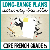 Grade 5 French Activity Bundle
