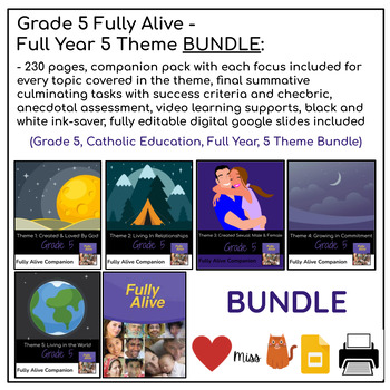 Preview of Grade 5 Full Year Fully Alive All Themes Complete BUNDLE - Ontario