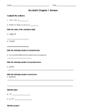 Grade 5 GO Math Chapter 1 Review Sheet